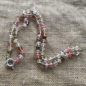 Watermelon quarts Stone Knotted Necklace New In Style 2023 In style Beads